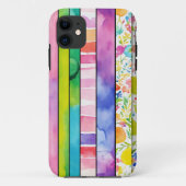 Levendige Waterverf Digitale Papers voor Case-Mate iPhone Case (Achterkant)
