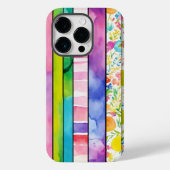 Levendige Waterverf Digitale Papers voor Case-Mate iPhone Case (Achterkant)