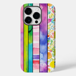 Levendige Waterverf Digitale Papers voor Case-Mate iPhone 14 Pro Hoesje