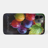 Levendige Waterverf Druiven en Dauwdruppels Case-Mate iPhone Case (Achterkant (horizontaal))
