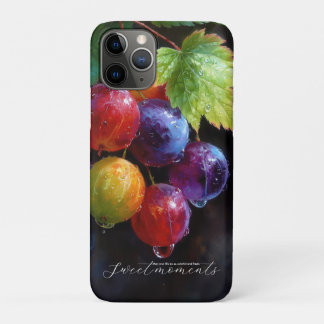Levendige Waterverf Druiven en Dauwdruppels Case-Mate iPhone Case