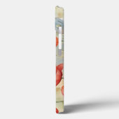 Levendige Waterverf Field of Wild Poppies in Fiery Case-Mate iPhone Case (Achterkant / Links)
