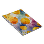 Levendige Waterverf Floral Notitieboek (Rechterzijde)