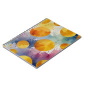 Levendige Waterverf Floral Notitieboek (Linkerzijde)