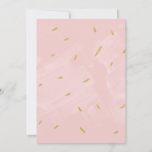 Levendige Waterverf Floral Vrijgezellenfeest Kaart (Achterkant)