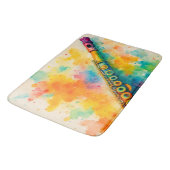 Levendige Waterverf fluit Badmat (Gekanteld)