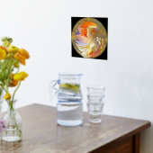 Levendige Waterverf Folie Folie Afdrukken (Laag (Keuken))