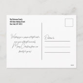 Levendige Waterverf Holly Berry Krans Kerst Feestdagenkaart (Achterkant)