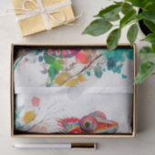 Levendige Waterverf Kameleon - Rainbow Oerwoud Art Tissuepapier (Geschenk)