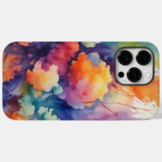 Levendige Waterverf – Kunst ontmoet ! Case-Mate iPhone Case (Achterkant (horizontaal))