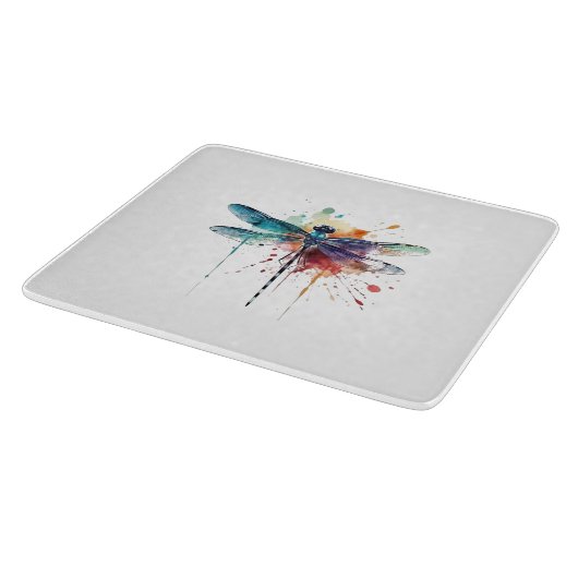 Levendige Waterverf libel Snijplank (Hoek)