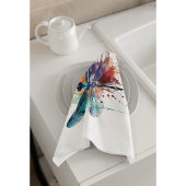 Levendige Waterverf libel Theedoek