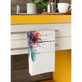 Levendige Waterverf libel Theedoek