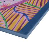 Levendige waterverf mandala-design met etnische af snijplank (Hoek)