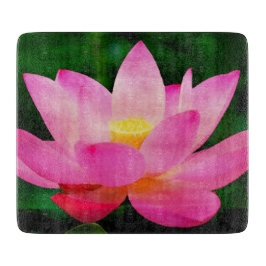 Levendige Waterverf met Lotus Flower Snijplank