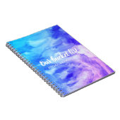 Levendige Waterverf Onze Bucket List Couple Keepsl Notitieboek (Rechterzijde)