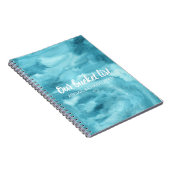 Levendige Waterverf Onze Bucket List Couple Keepsl Notitieboek (Rechterzijde)