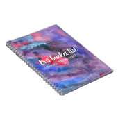 Levendige Waterverf Onze Bucket List Couple Keepsl Notitieboek (Rechterzijde)