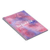 Levendige Waterverf Onze Bucket List Couple Keepsl Notitieboek (Rechterzijde)