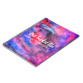 Levendige Waterverf Onze Bucket List Couple Keepsl Notitieboek (Linkerzijde)