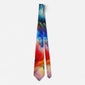 Levendige waterverf schilderij achtergrond artiest stropdas (Voorkant)