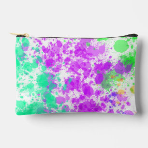 Levendige Waterverf Spat Make-uptas Abstract Etui