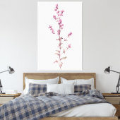 Levendige Waterverf Thyme Sprig Masterpiece Canvas Afdruk (Insitu (Slaapkamer))