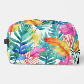 Levendige Waterverf Tropische Oerwouden bladeren Toilettasje (Voorkant)