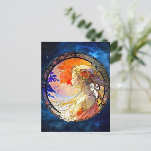 Levendige Waterverf van Briefkaart (Staand voorkant)