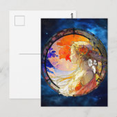 Levendige Waterverf van Briefkaart (Voorkant / Achterkant)