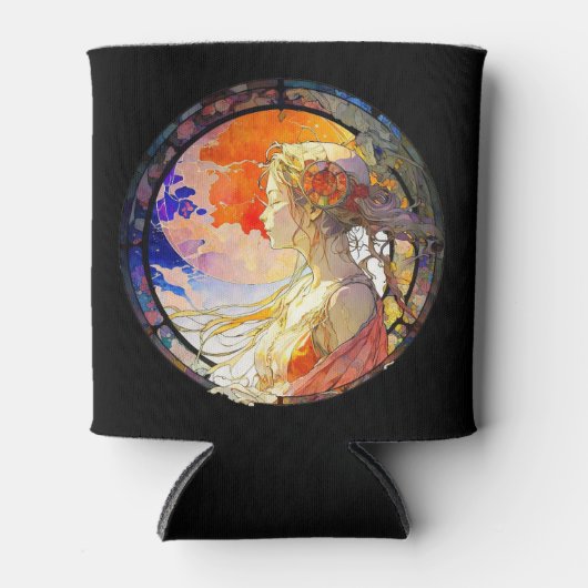 Levendige Waterverf van Koelbox Blikjeskoeler (Voorkant)