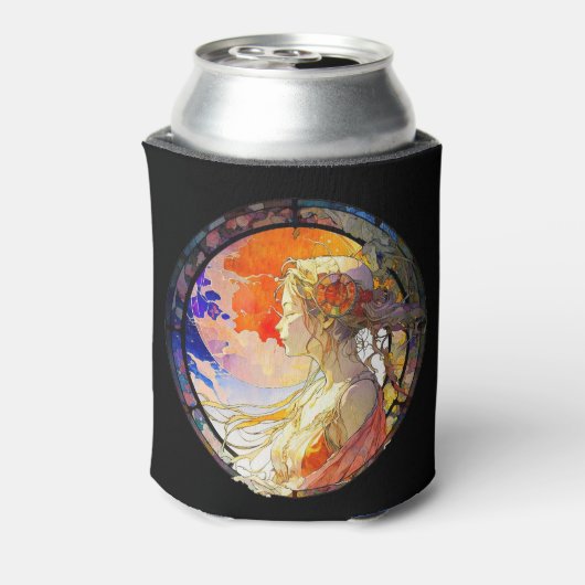 Levendige Waterverf van Koelbox Blikjeskoeler (Blikje Achterkant)