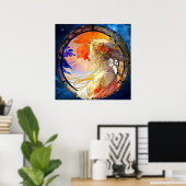 Levendige Waterverf van Poster (Thuiskantoor)