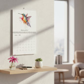 Levendige Waterverf Vogels van de Wereld, op maat Kalender