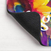 Levendige Waterverf Zonnebloem Muismat (Hoek)