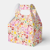 Levendige Waterverven Zomertulp Bloemen Bruiloft Bedankdoosjes (Achterkant)