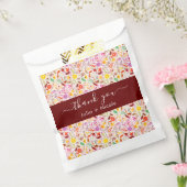 Levendige Waterverven Zomertulp Bloemen Bruiloft Bedankzakje (Gezegeld)