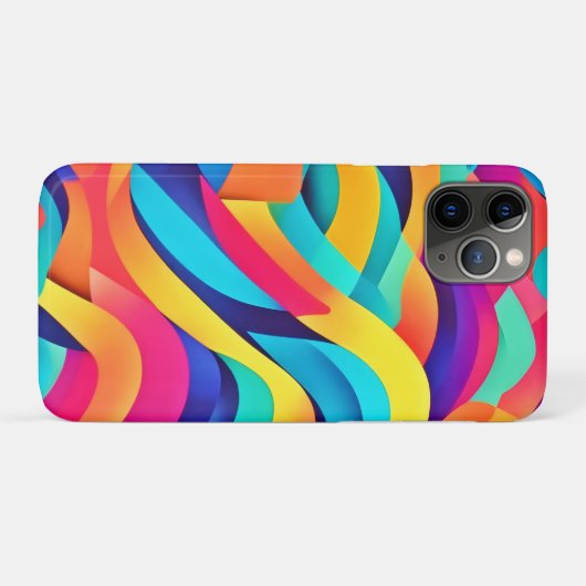 Levendige Wavy Abstracte kunst Case-Mate iPhone Case (Achterkant (horizontaal))