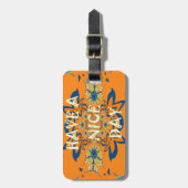 Levendige wensen: heb een mooie dag Art Print Desi Bagagelabel (Voorkant verticaal)