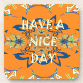 Levendige wensen: heb een mooie dag Art Print Desi Bier Onderzetter (Voorkant)