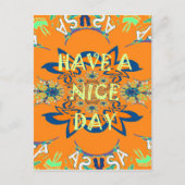 Levendige wensen: heb een mooie dag Art Print Desi Briefkaart (Voorkant)