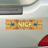 Levendige wensen: heb een mooie dag Art Print Desi Bumpersticker (Op auto)