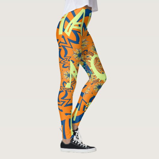 Levendige wensen: heb een mooie dag Art Print Desi Leggings (Rechts)
