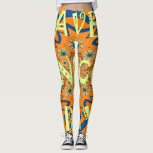 Levendige wensen: heb een mooie dag Art Print Desi Leggings