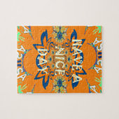 Levendige wensen: heb een mooie dag Art Print Desi Legpuzzel (Horizontaal)