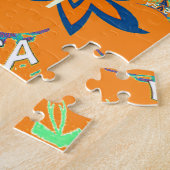 Levendige wensen: heb een mooie dag Art Print Desi Legpuzzel (Zijkant)