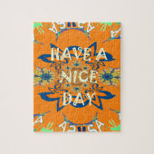 Levendige wensen: heb een mooie dag Art Print Desi Legpuzzel (Verticaal)