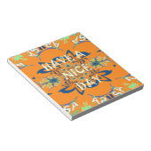 Levendige wensen: heb een mooie dag Art Print Desi Notitieblok (Schuin)