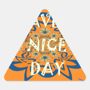 Levendige wensen: heb een mooie dag Art Print Desi Sticker