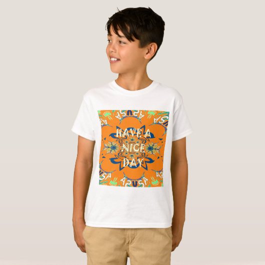 Levendige wensen: heb een mooie dag Art Print Desi T-shirt